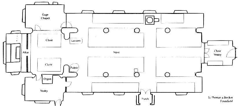 Plan of church